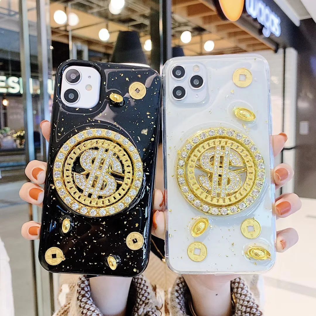 Iphone Case Rotating U.s. Coin Gold Foil Phone Case Applicable Iphone11Pro Mobile Phone Case Apple 12/xsmax/xr 7/8 Jewelled
Iphone Case Rotating U.s. Coin Gold Foil Phone Case Applicable Iphone11Pro Mobile Phone Case Apple 12/xsmax/xr 7/8 Jewelled
