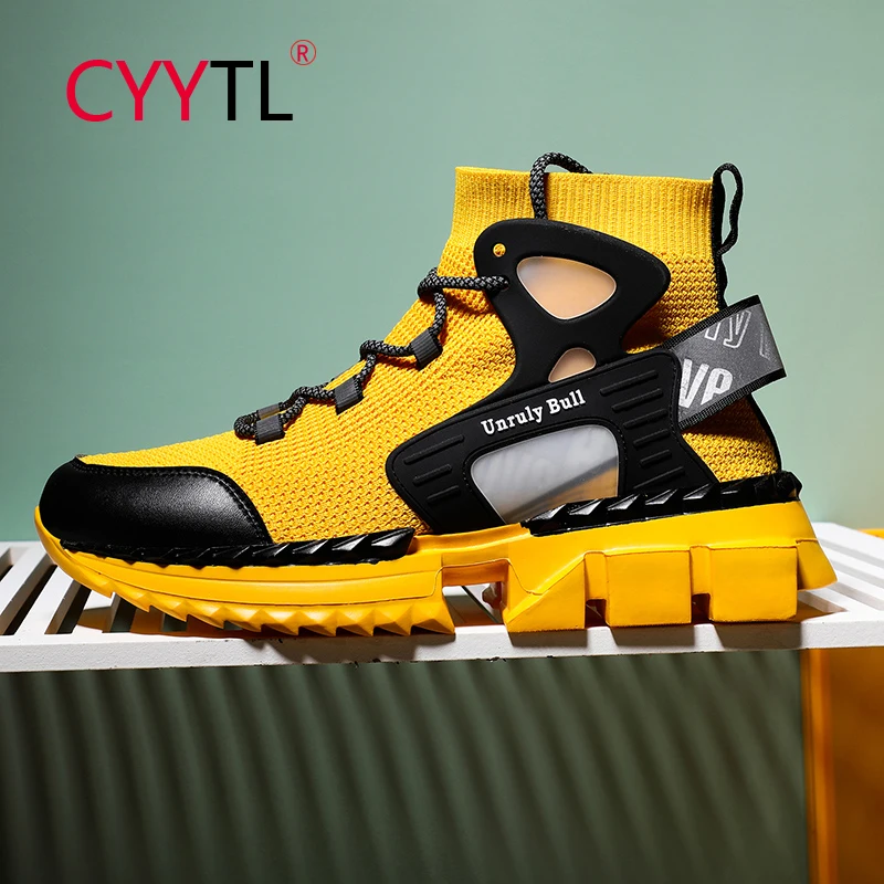CYYTL Trending Men's Sneakers Fashion Sports Running Socks Shoes Non Slip High Top Tennis Ankle Increased Boys Street Footwear
CYYTL Trending Men's Sneakers Fashion Sports Running Socks Shoes Non Slip High Top Tennis Ankle Increased Boys Street Footwear