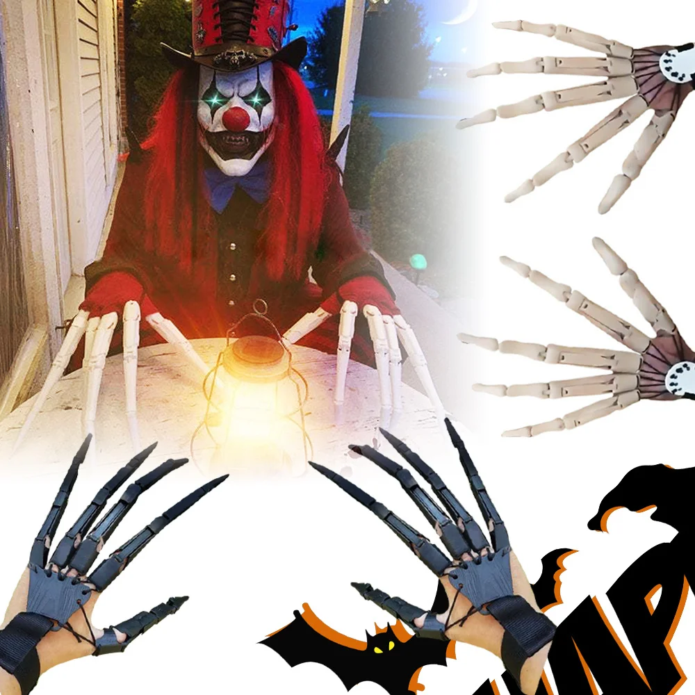 

Креативные шарнирные пальцы перчатки для Хэллоуина гибкие шарнирные костюмы для вечеринки на Хэллоуин реквизиты искусственная модель для ...