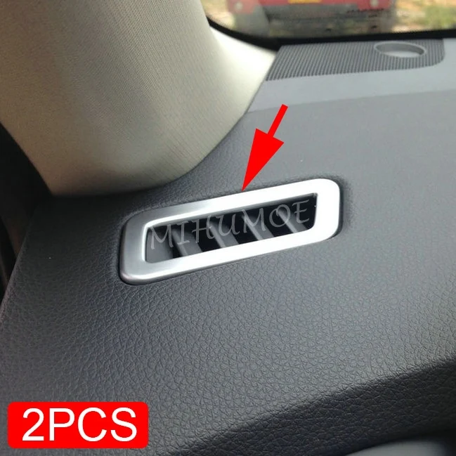 

For Nissan Rogue Sport X-Trail T32 Qashqai J11 Matte Chrome Interior Dashboard Air Condition Vent Outlet Trims Cover 2014-2020