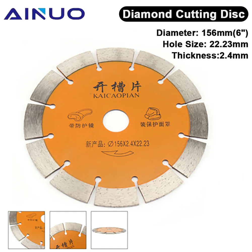 156mm Diamond Saw Blade 6" Cutting Disc Wood Cutter Multitool Angle Grinder For Wood Metal Multitool 
156mm Diamond Saw Blade 6" Cutting Disc Wood Cutter Multitool Angle Grinder For Wood Metal Multitool