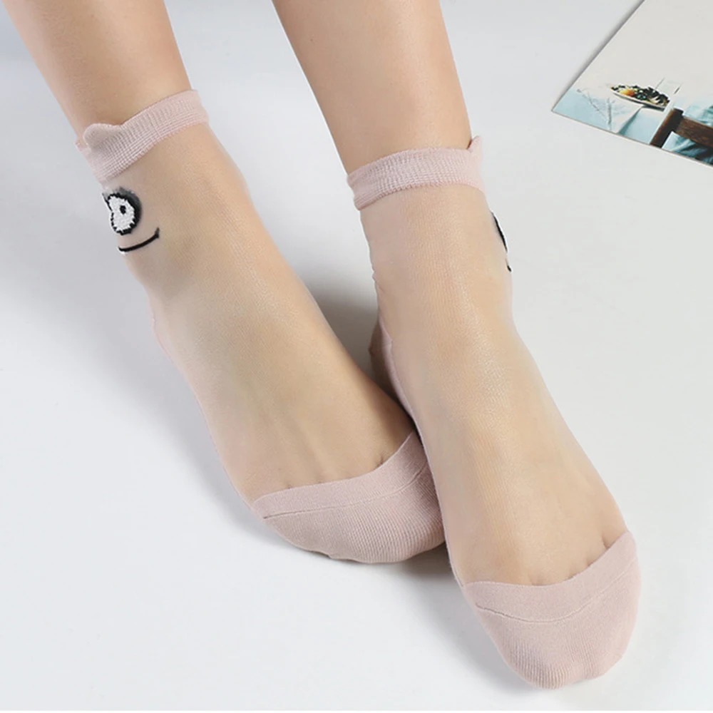 1 Pair Womens Lace Silk Socks Crystal Glass Silk Short Thin Transparent Sexy Ladies Socks Cute Cartoon Eye Decor Sock
1 Pair Womens Lace Silk Socks Crystal Glass Silk Short Thin Transparent Sexy Ladies Socks Cute Cartoon Eye Decor Sock