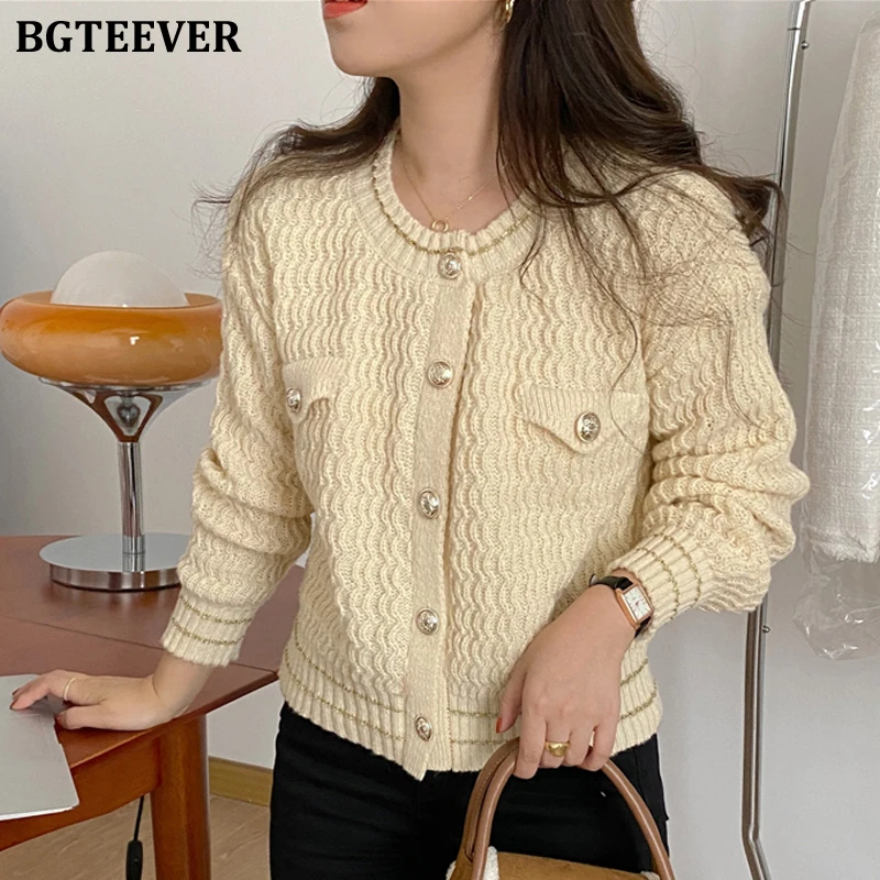 Повседневный Женский вязаный кардиган BGTEEVER с круглым вырезом и длинным рукавом, топы, весна 2022, свободные однобортные женские свитера с отк...
Повседневный Женский вязаный кардиган BGTEEVER с круглым вырезом и длинным рукавом, топы, весна 2022, свободные однобортные женские свитера с отк...