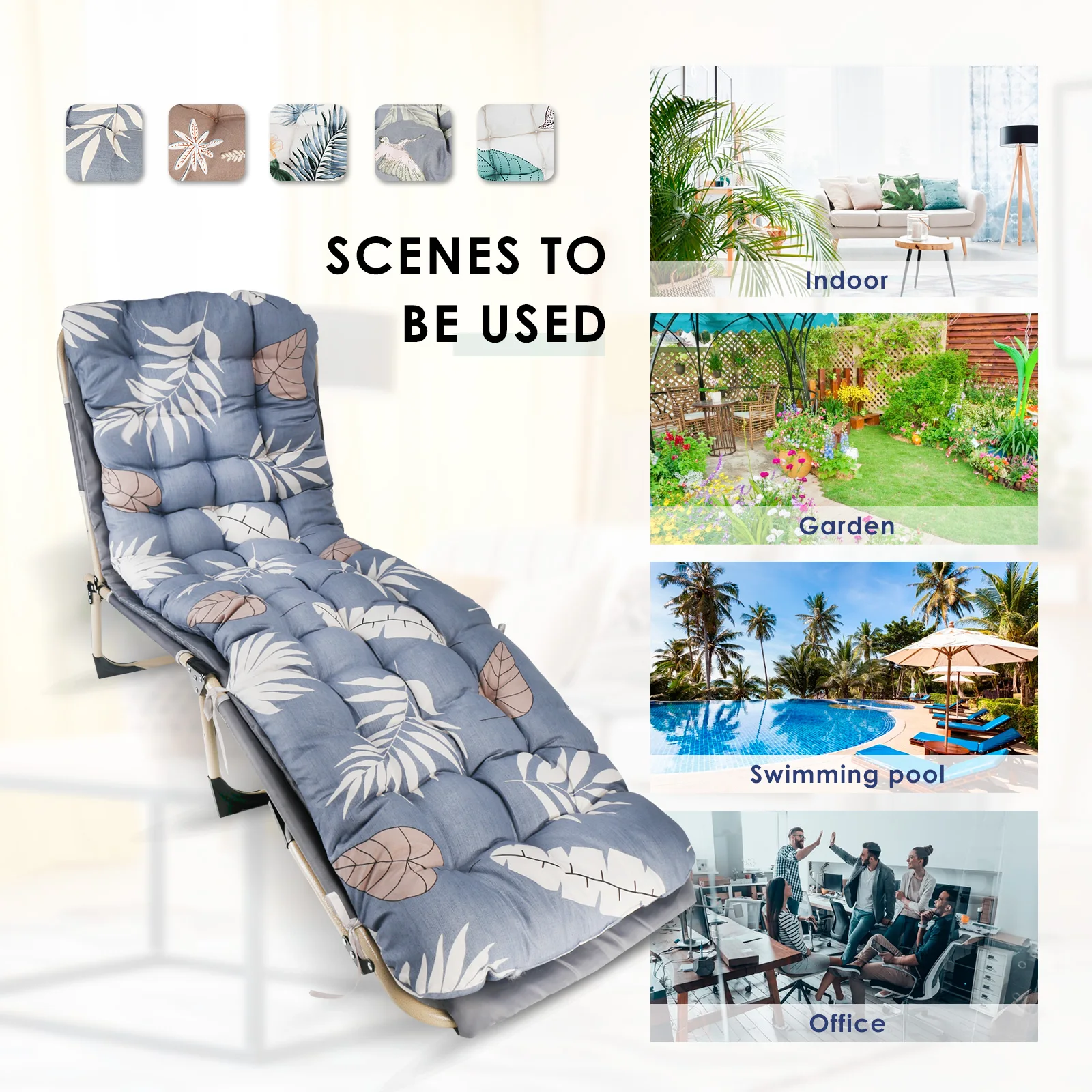 2Pcs Sun Lounger Cushion Pads Replacement Sunbed Cushion Thick Garden Lounger Pad Patio Beach Chair Cushion for Indoor Outdoor
2Pcs Sun Lounger Cushion Pads Replacement Sunbed Cushion Thick Garden Lounger Pad Patio Beach Chair Cushion for Indoor Outdoor