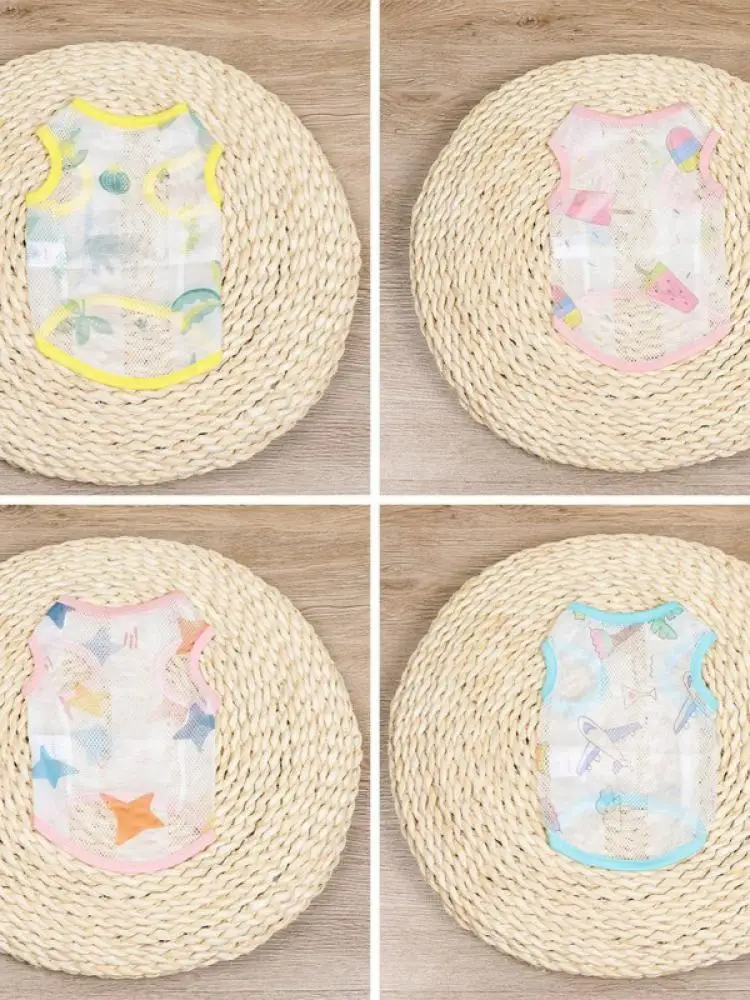 XS- Pet Dogsss Cool Sun Sunscreen Clothes Sleeveless Polyster With Cute Pattern Printed Breathable Undershirt Pet Outfit
XS- Pet Dogsss Cool Sun Sunscreen Clothes Sleeveless Polyster With Cute Pattern Printed Breathable Undershirt Pet Outfit