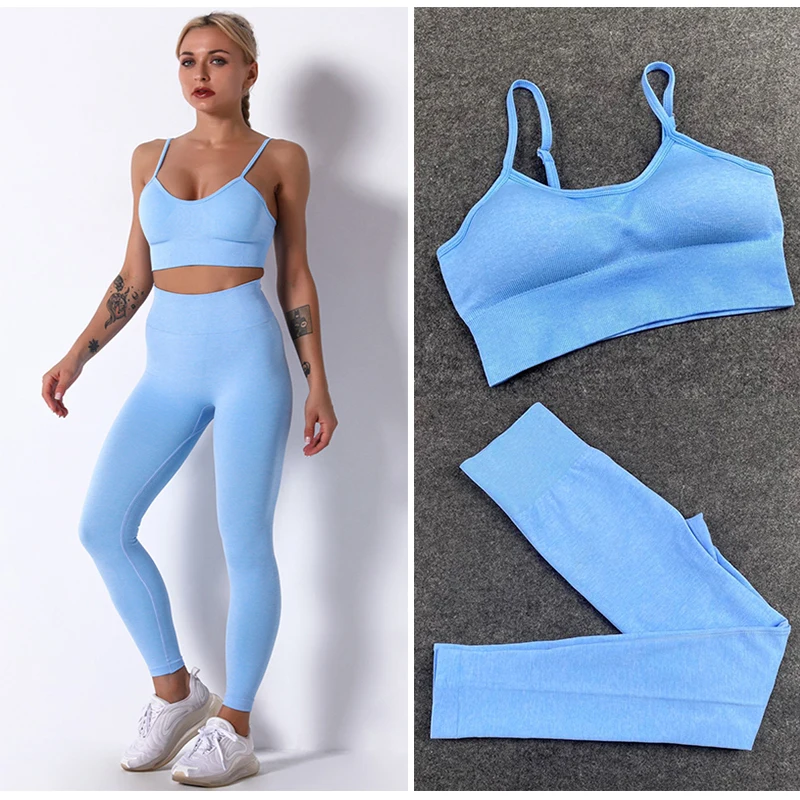 Gym Woman Seamless Tracksuit Yoga Set Sports Workout Clothing Active Crop Top Bra Shorts Fitness Leggings Yogas Outfit For Women
Gym Woman Seamless Tracksuit Yoga Set Sports Workout Clothing Active Crop Top Bra Shorts Fitness Leggings Yogas Outfit For Women