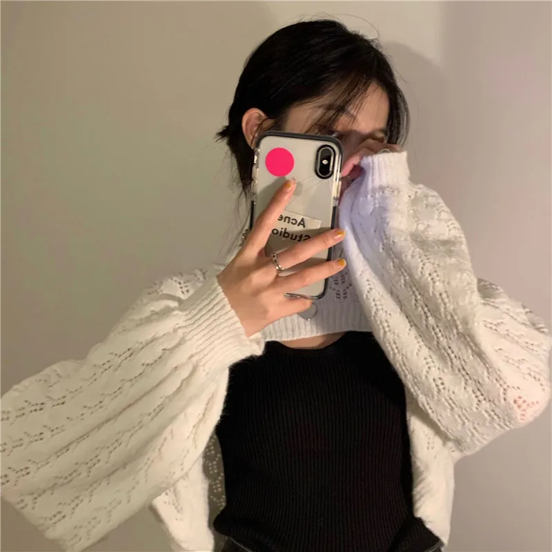 GoneGoing 2021 Spring Sexy Stand Neck Fashion Sweater Korean Short Knit Long Sleeve White Thin Perspective Crop Top Pullovers
GoneGoing 2021 Spring Sexy Stand Neck Fashion Sweater Korean Short Knit Long Sleeve White Thin Perspective Crop Top Pullovers