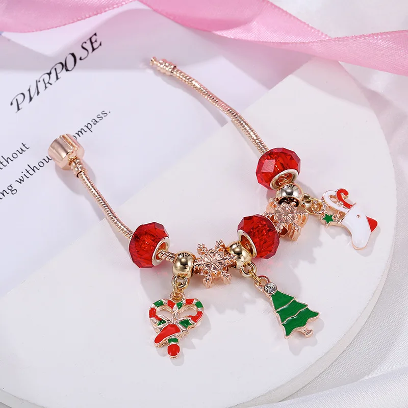 Christmas Bracelets Men and Women Candy Gifts Socks Christmas Tree Pendants Snowflake Beads Holiday Gifts Jewelry Accessories
Christmas Bracelets Men and Women Candy Gifts Socks Christmas Tree Pendants Snowflake Beads Holiday Gifts Jewelry Accessories