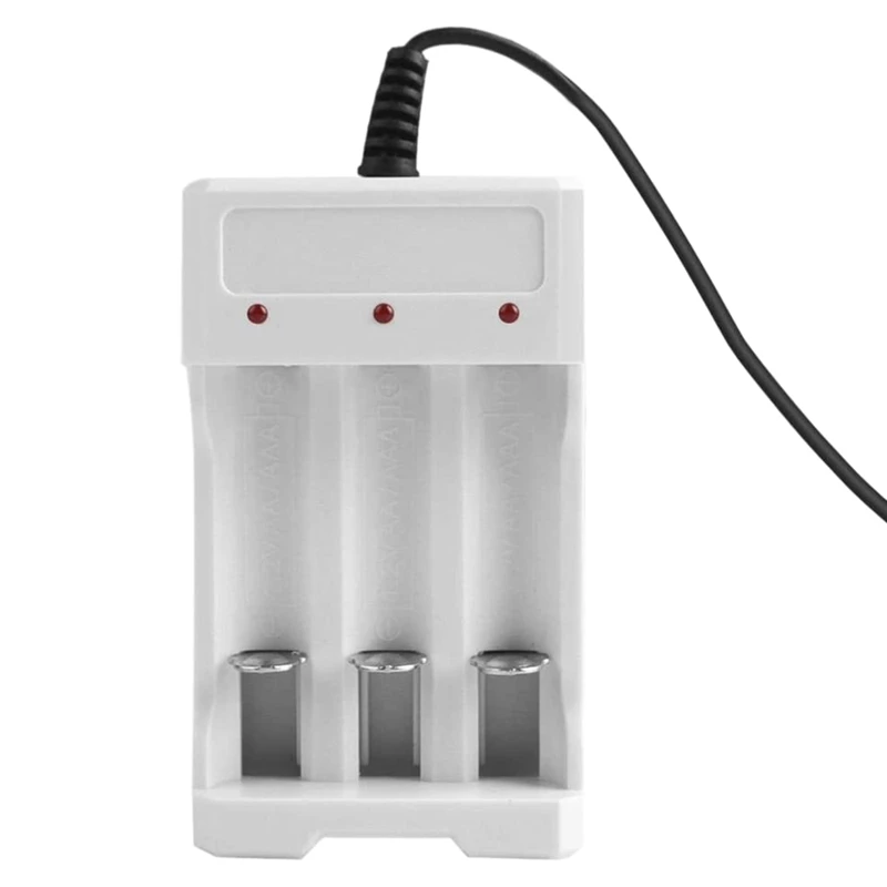 Зарядное устройство USB с 3 слотами для аккумуляторных батарей AA/AAA, быстрая зарядка
Зарядное устройство USB с 3 слотами для аккумуляторных батарей AA/AAA, быстрая зарядка