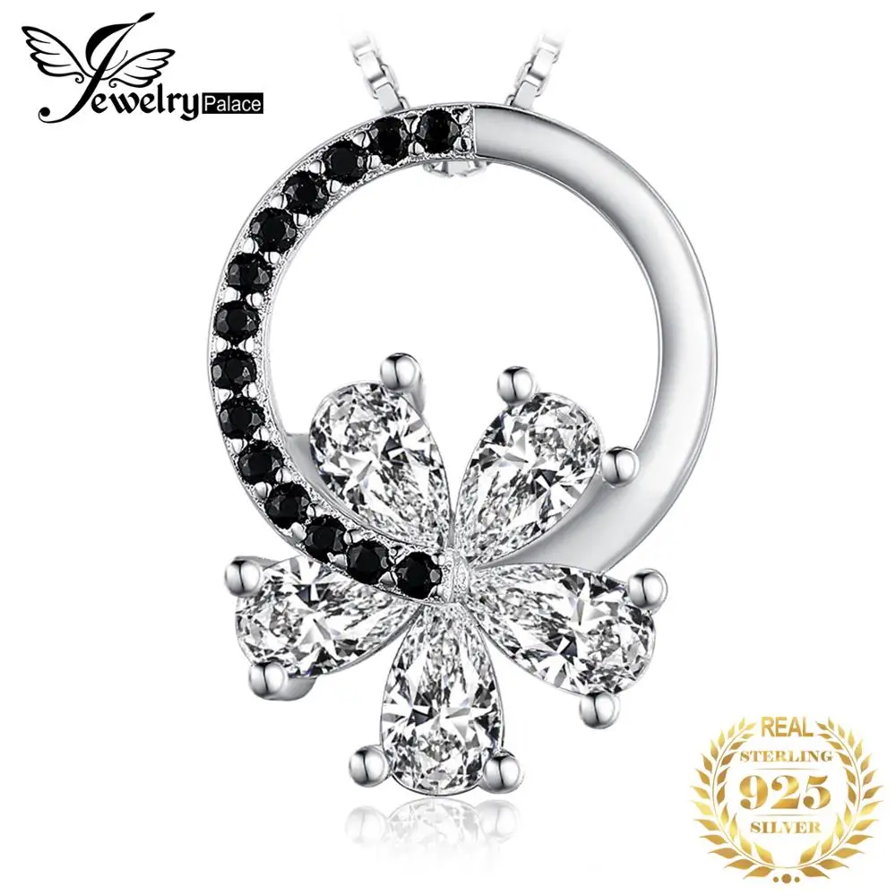 JewelryPalace Flower Round Circle Genuine Black Spinel 925 Sterling Silver Pendant Necklace for Women Gemstone Pendant No Chain
JewelryPalace Flower Round Circle Genuine Black Spinel 925 Sterling Silver Pendant Necklace for Women Gemstone Pendant No Chain