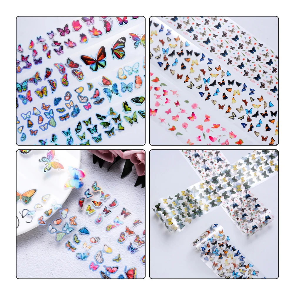10 Rolls/box Manicure Stickers Butterfly Designs Sticker Nail Decal Diy Slider For Nail Art Watermark Tools Sets Suit 4*100cm
10 Rolls/box Manicure Stickers Butterfly Designs Sticker Nail Decal Diy Slider For Nail Art Watermark Tools Sets Suit 4*100cm