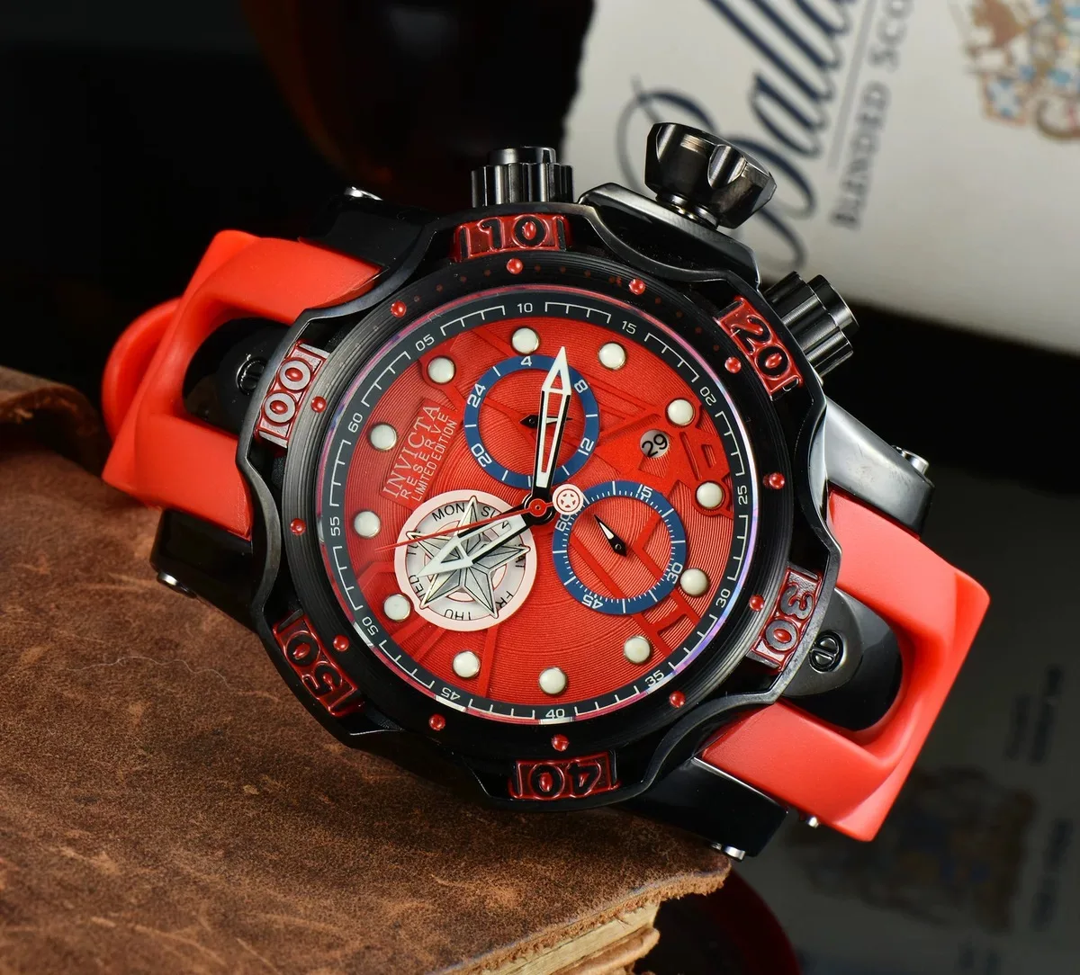 Trends in Europe America Authentic INVICTA Men Wristwatch Fashion Large Dial Luxury Couple 6-Pin Function Quartz Watches
Trends in Europe America Authentic INVICTA Men Wristwatch Fashion Large Dial Luxury Couple 6-Pin Function Quartz Watches