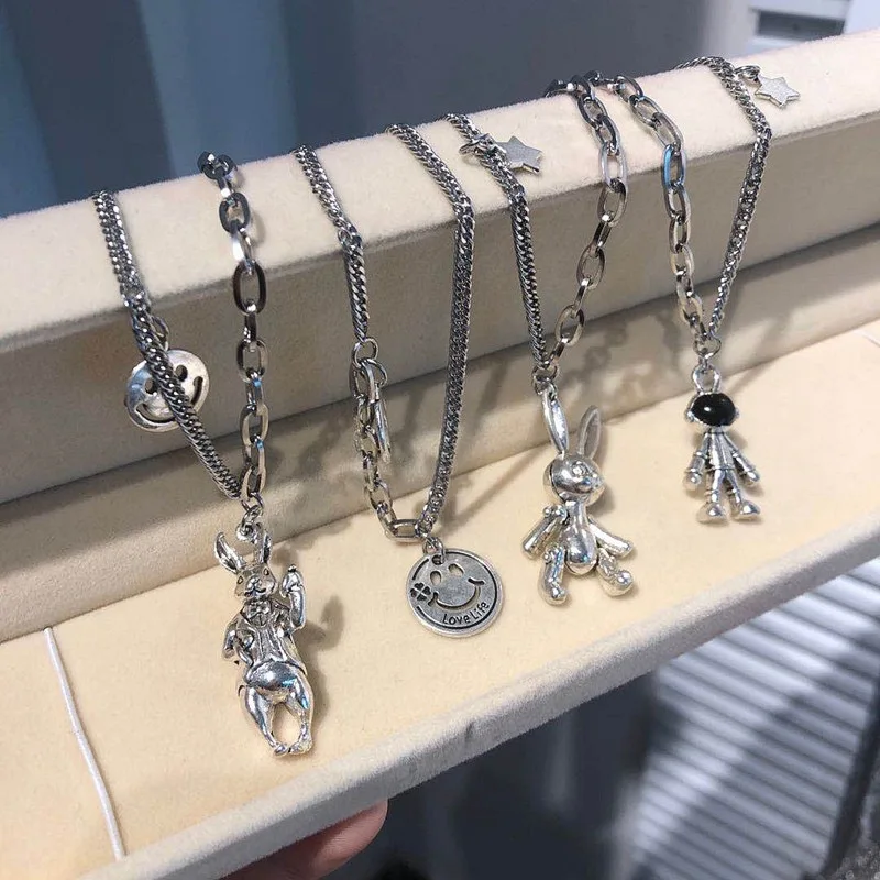 Men and Women Retro multi-style Pendant Animal Necklace Cartoon Charm Collar Necklace Hippop Rock Style Jewelry Birthday Gift
Men and Women Retro multi-style Pendant Animal Necklace Cartoon Charm Collar Necklace Hippop Rock Style Jewelry Birthday Gift