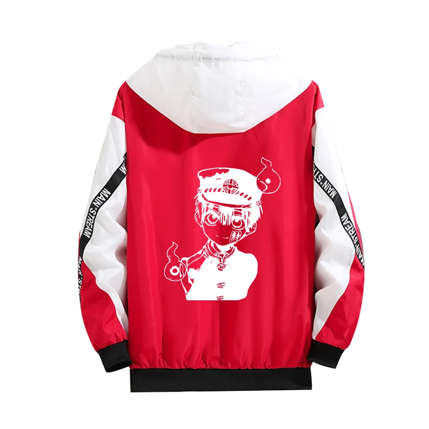 Cosplay Hoodie Thin Jacket Toilet-bound Hanako-kun Role Yugi Amane Luminous Print Zipper White Red Splicing Student Sportswear
Cosplay Hoodie Thin Jacket Toilet-bound Hanako-kun Role Yugi Amane Luminous Print Zipper White Red Splicing Student Sportswear