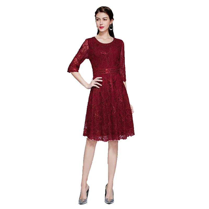 AELESEEN Runway Fashion Embroidery Dress 2020 High Quality Spring Summer Half Sleeve Flower Embroidery Sequined Elegant Dress
AELESEEN Runway Fashion Embroidery Dress 2020 High Quality Spring Summer Half Sleeve Flower Embroidery Sequined Elegant Dress