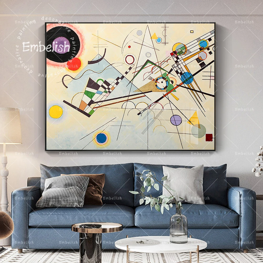 Embelish 1 Pieces Large Abstract Wall Posters By Wassily Kandinsky For Living Room HD Canvas Painting Home Decor Framed Pictures
Embelish 1 Pieces Large Abstract Wall Posters By Wassily Kandinsky For Living Room HD Canvas Painting Home Decor Framed Pictures