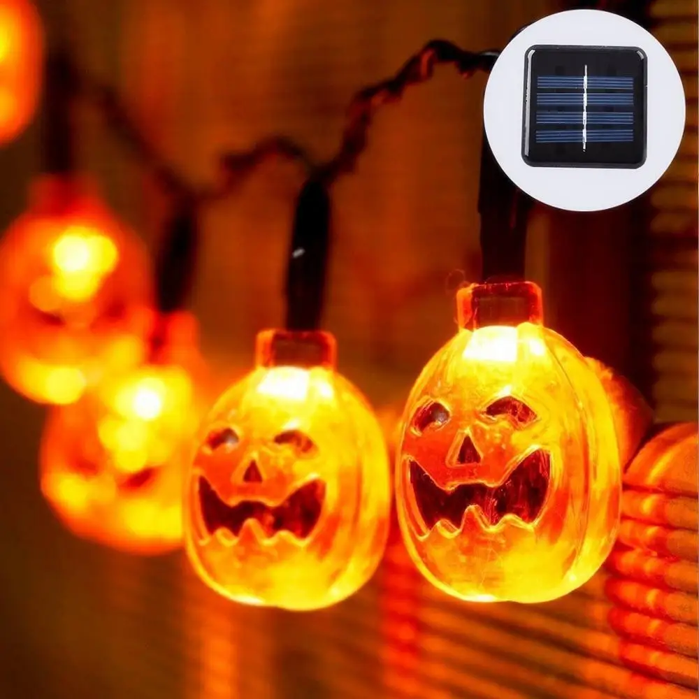 50 Вт 30 20LED тыква на солнечных батареях Светодиодные строки открытый сад Фея