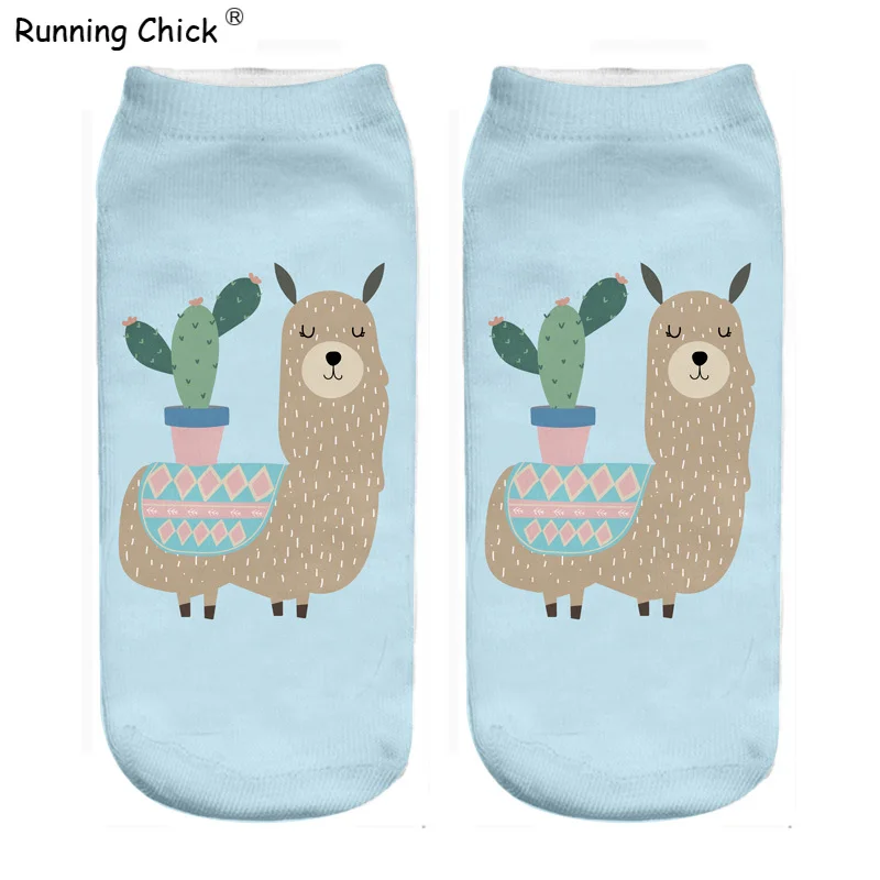 

Running Chick Cactus Alpaca 3d Print Socks Wholesale Cn(origin) Polyester STANDARD