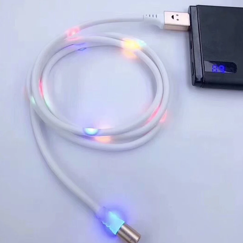 Зарядный кабель Twinkling с магнитным разъемом типа C светодиодный USB-кабель для iPhone XS