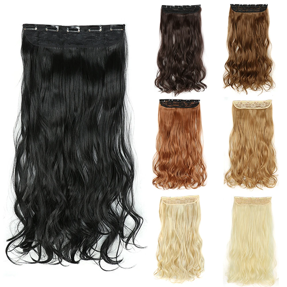 YINGRUN 22 Inch 5 Clip Long Curly Women Clip in Hair Extensions Black Brown High Tempreture Synthetic Hair Piece
YINGRUN 22 Inch 5 Clip Long Curly Women Clip in Hair Extensions Black Brown High Tempreture Synthetic Hair Piece