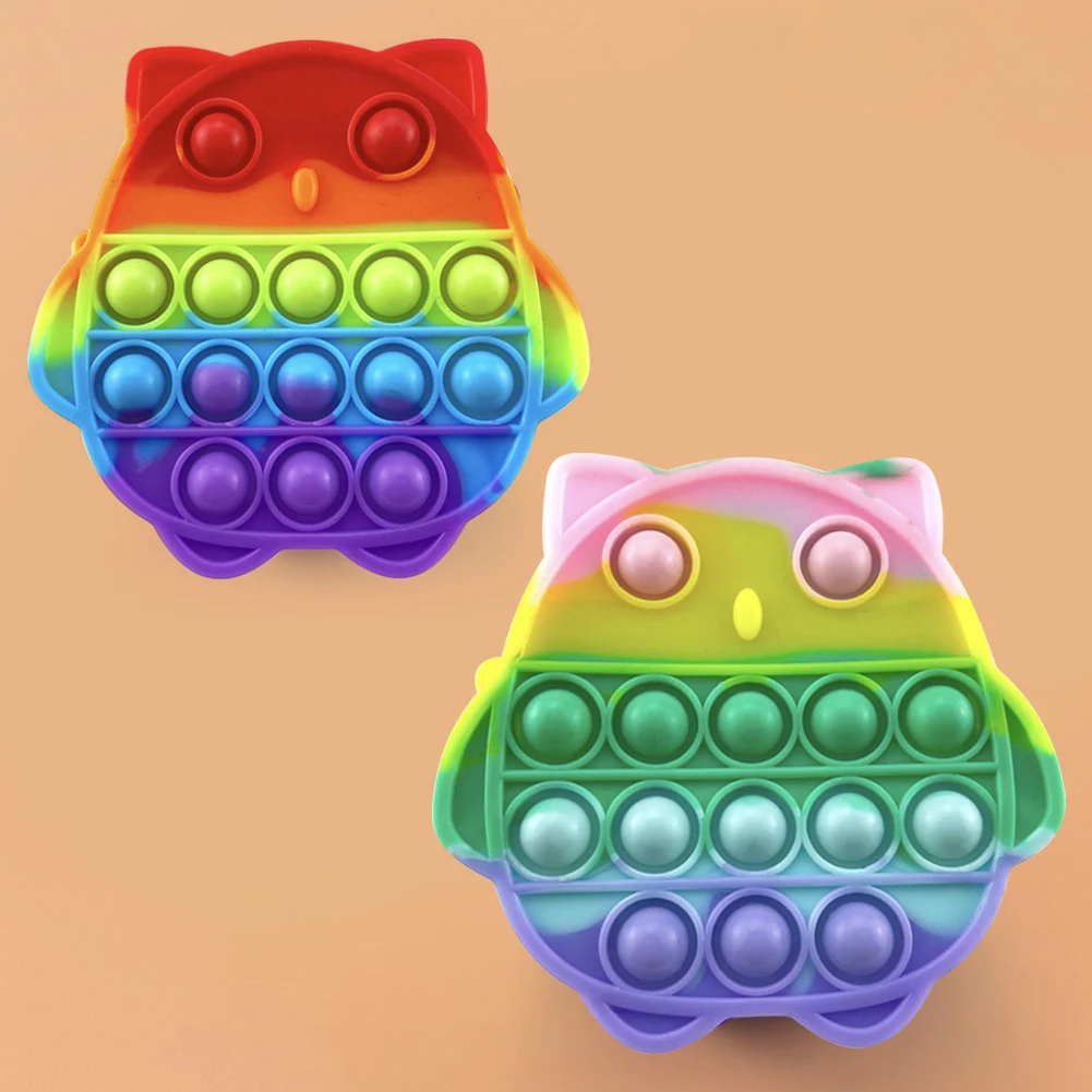 Cartoon Owl Push Bubble Coin Purse Bag Sensory Fidget Toy Squeeze Simple Game Anti Anxiety Stress Relief Autism Kids Adults
Cartoon Owl Push Bubble Coin Purse Bag Sensory Fidget Toy Squeeze Simple Game Anti Anxiety Stress Relief Autism Kids Adults