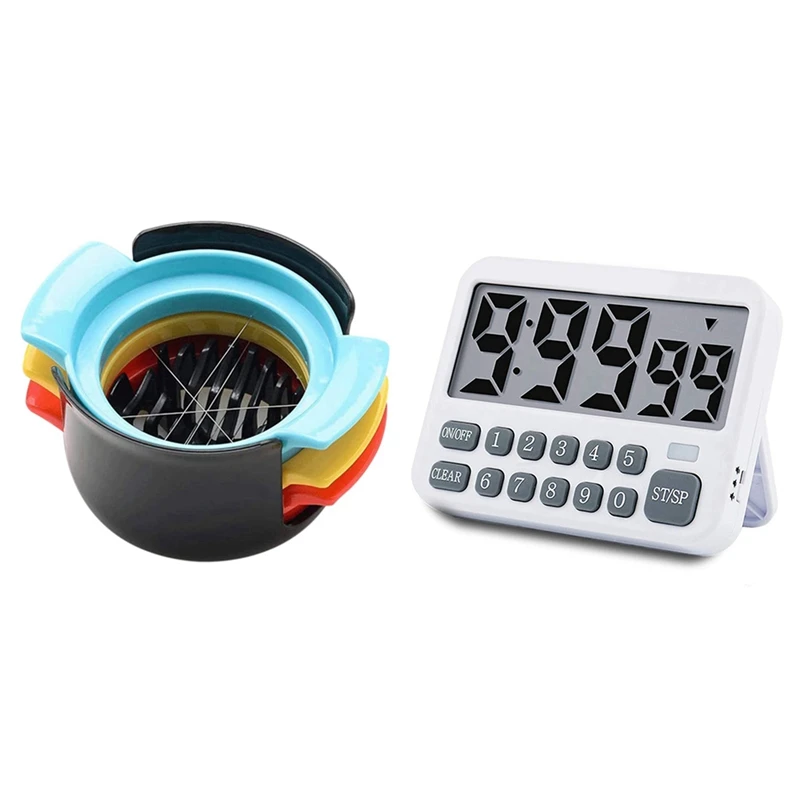 3-In-1 ABS Egg Cutter With Kitchen Timer Digital Kitchen Timer Magnetic Countdown Timer
3-In-1 ABS Egg Cutter With Kitchen Timer Digital Kitchen Timer Magnetic Countdown Timer
