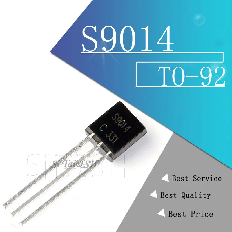 100 шт. S9014 TO-92 9014 TO92 Новый триодный транзистор | Электронные компоненты и