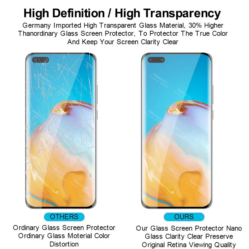 2 in 1 camera lens protective Glass For huawei p40 pro screen protector p 40 plus p40+ 5G 40pro p40pro Film | Мобильные телефоны и