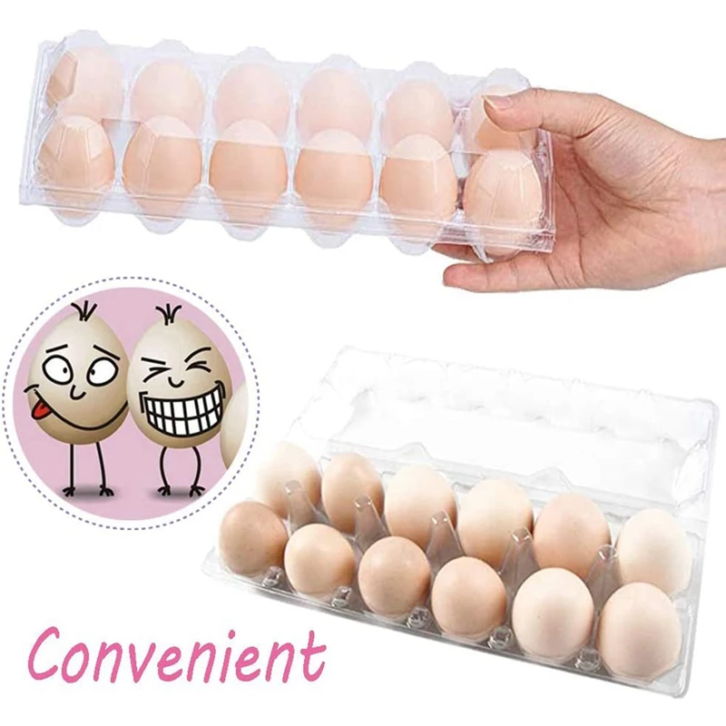 20 PCS 12 Girds Clear Plastic Egg Cartons,Plastic Refrigerator Egg Trays,Clear Egg Holder Storage Container for Kitchen
20 PCS 12 Girds Clear Plastic Egg Cartons,Plastic Refrigerator Egg Trays,Clear Egg Holder Storage Container for Kitchen