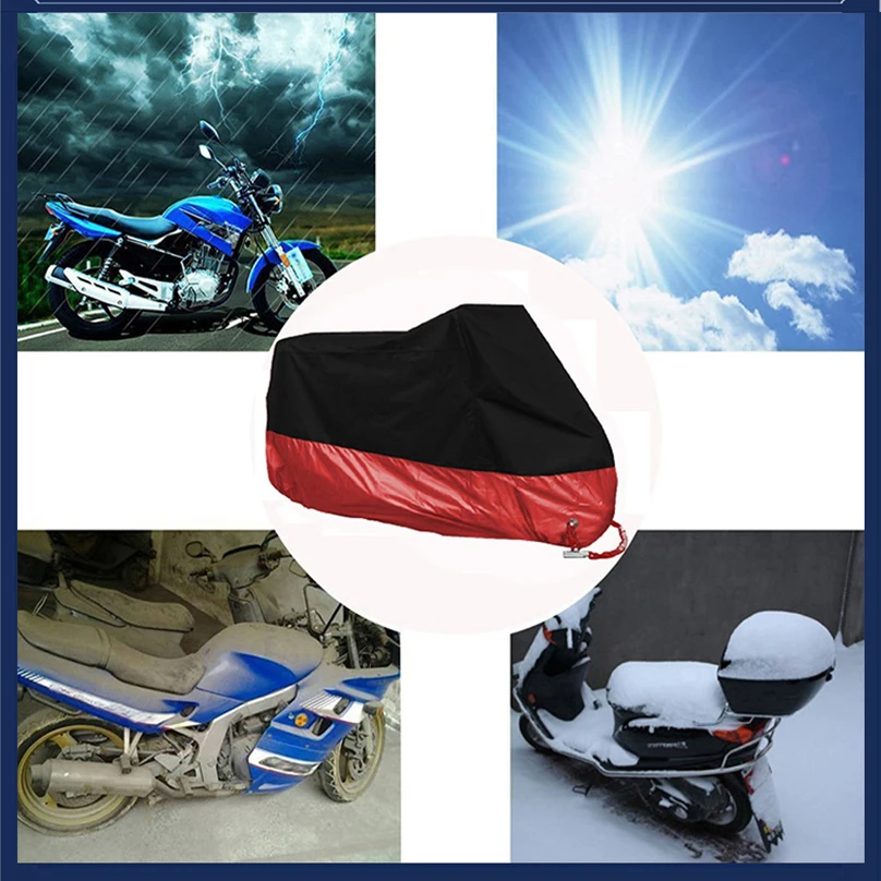 Universal Motorcycle Cover Outdoor Cloth UV Protector Scooter All Season Prevent Snow Dustproof Waterproof M-4XL Motorbike
Universal Motorcycle Cover Outdoor Cloth UV Protector Scooter All Season Prevent Snow Dustproof Waterproof M-4XL Motorbike