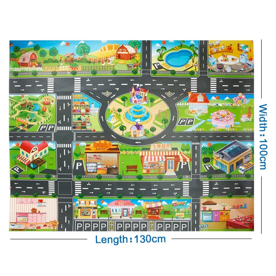 Children Canvas Climbing Mats Parking Lot View Map Kids Rug Developing Crawling Mat Big City Traffic Road Carpet with Toys
Children Canvas Climbing Mats Parking Lot View Map Kids Rug Developing Crawling Mat Big City Traffic Road Carpet with Toys