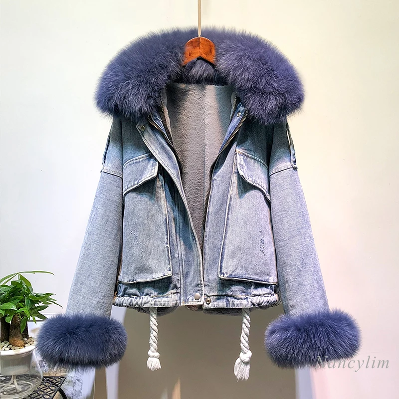 Джинсовая куртка с воротником из натурального меха, женское теплое пальто на флисовой подкладке, новинка зимнего сезона 2020, свободные корот...
Джинсовая куртка с воротником из натурального меха, женское теплое пальто на флисовой подкладке, новинка зимнего сезона 2020, свободные корот...