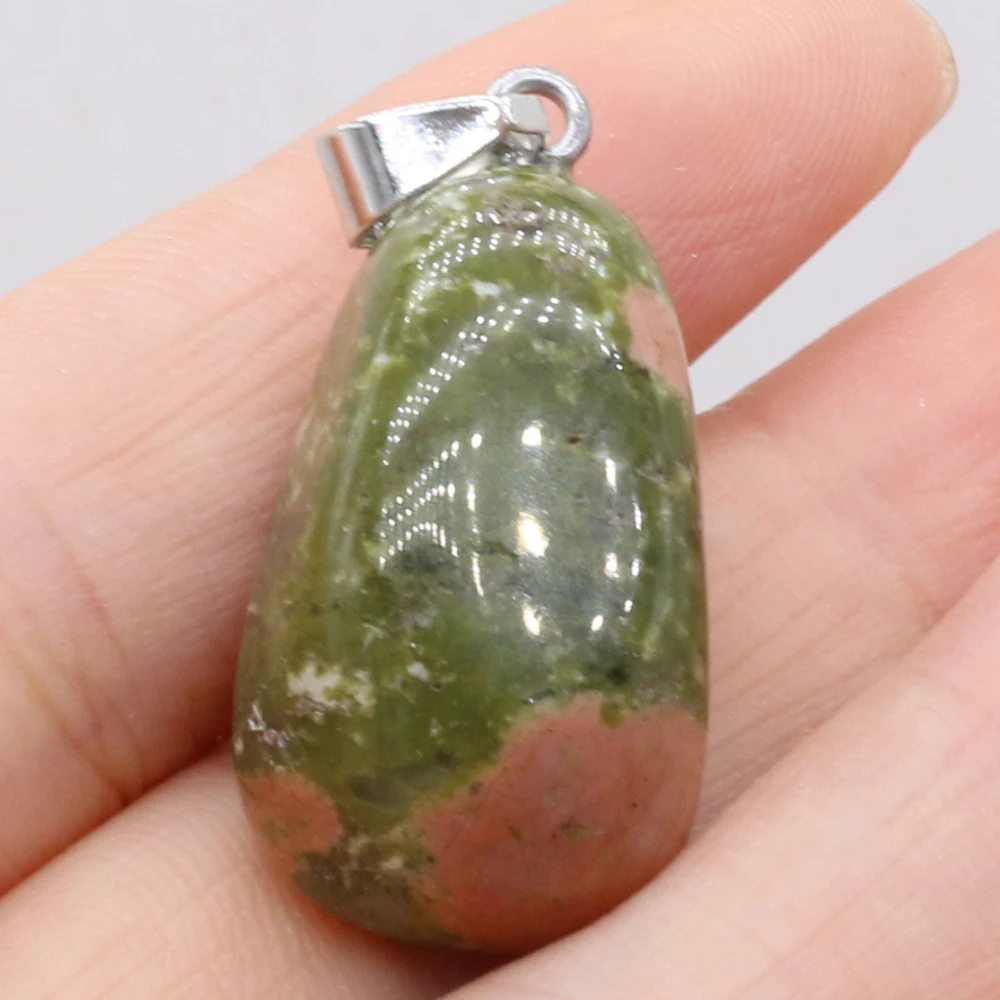 Natural Semi-precious Stone Pendant Irregular Unakite for DIY Jewelry Making Necklace High Quality Gift
Natural Semi-precious Stone Pendant Irregular Unakite for DIY Jewelry Making Necklace High Quality Gift