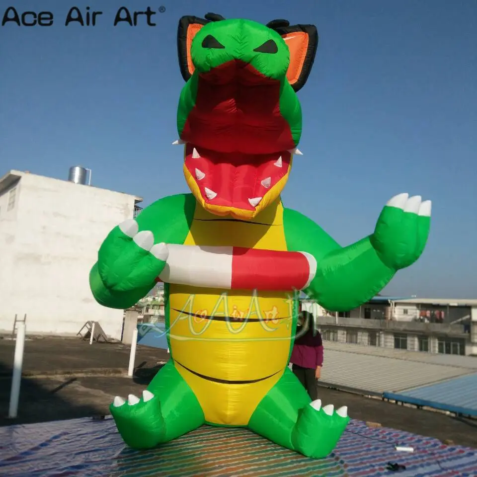 Giant 5m h inflatable crocodile model,standing crocodile cartoon replica with swim ring for outdoor events In Turkey
Giant 5m h inflatable crocodile model,standing crocodile cartoon replica with swim ring for outdoor events In Turkey