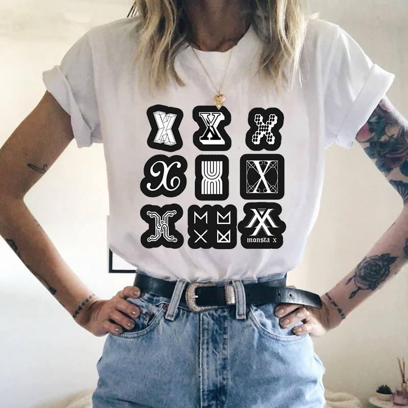 MONSTA X Women's Shirt 2020 Casual Printed Women Tees Popular Girls Female Short Sleeve Tops Spring Summer Teens Tee Shirts
MONSTA X Women's Shirt 2020 Casual Printed Women Tees Popular Girls Female Short Sleeve Tops Spring Summer Teens Tee Shirts