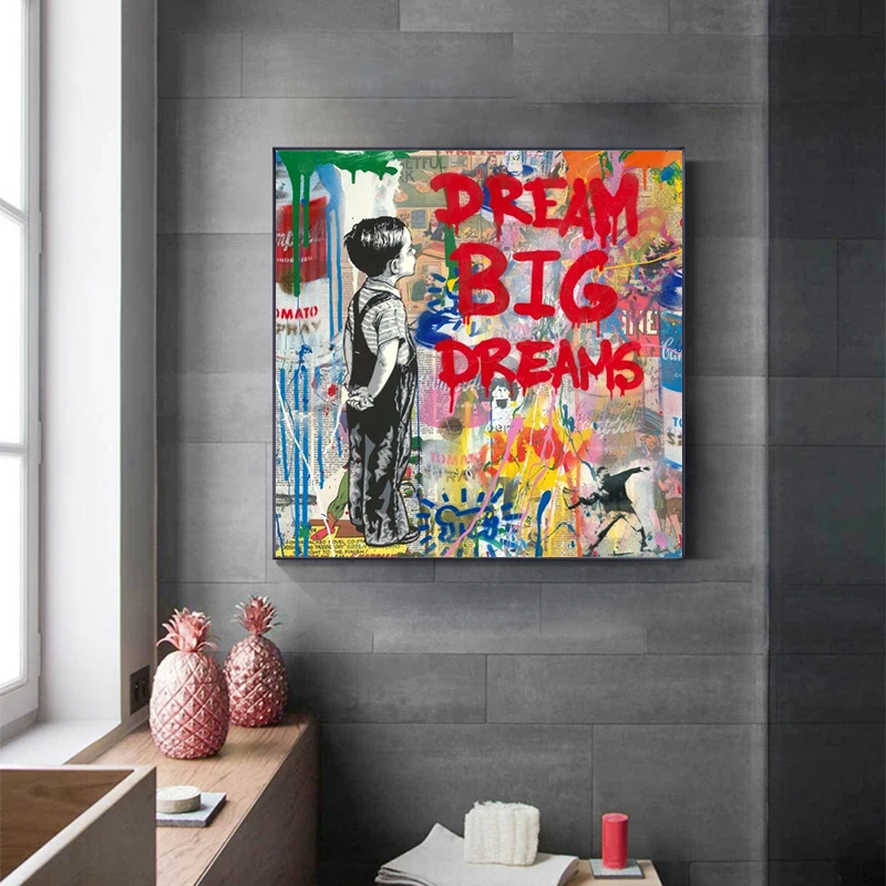 Banksy Pop Street Art Dream Posters and Prints Abstract Animals Graffiti Art Canvas Paintings on The Wall Art Picture Home Decor
Banksy Pop Street Art Dream Posters and Prints Abstract Animals Graffiti Art Canvas Paintings on The Wall Art Picture Home Decor