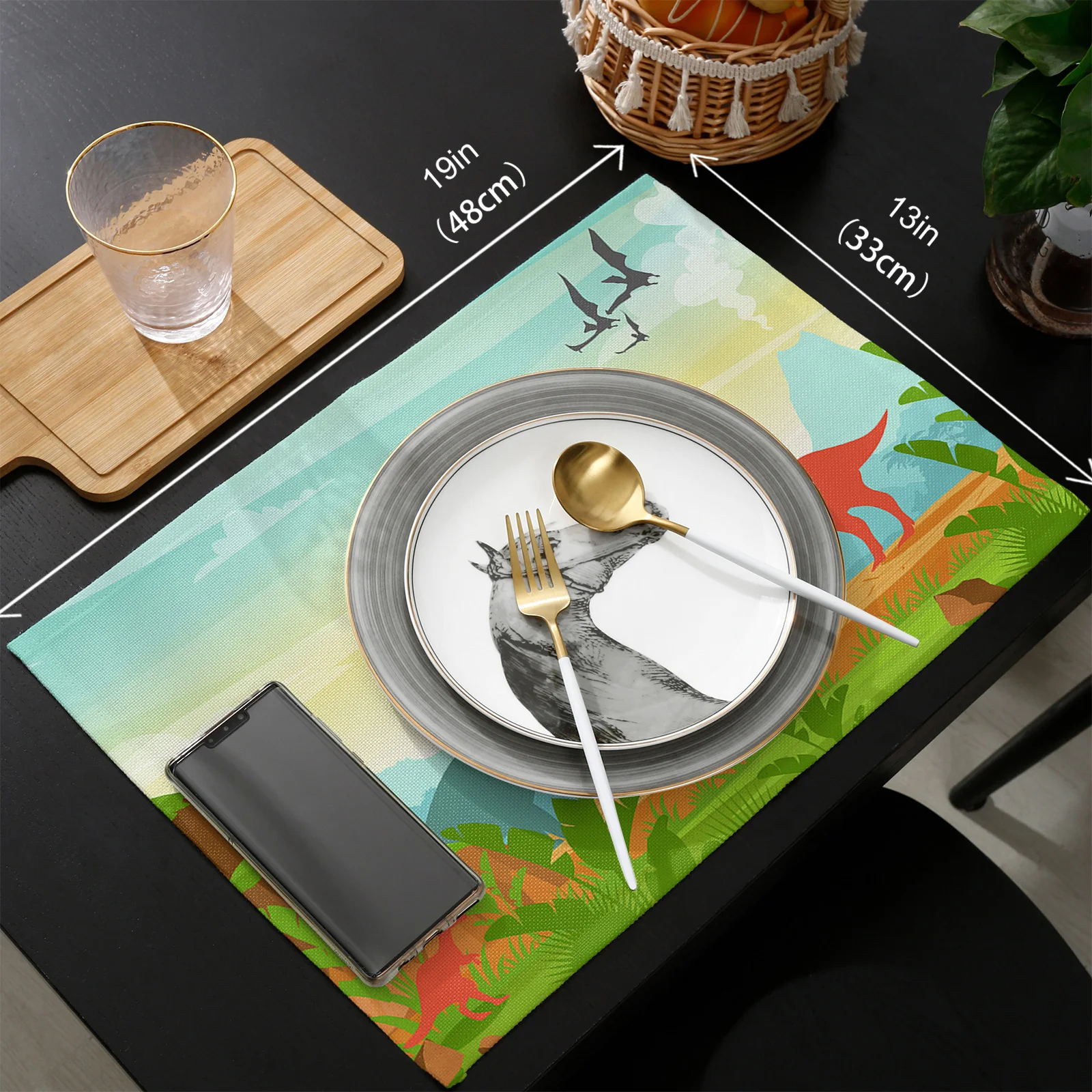 Primitive Dinosaur Jurassic Table Runner Set Wedding Table Decoration Home Kitchen Dining Table Decor Placemats
Primitive Dinosaur Jurassic Table Runner Set Wedding Table Decoration Home Kitchen Dining Table Decor Placemats