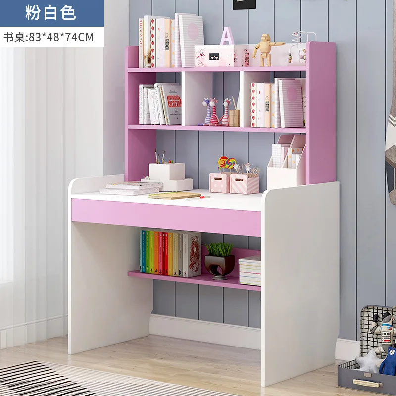 Children's study desk home desk bookshelf integrated combination student simple writing desk bedroom computer desktop desk 
Children's study desk home desk bookshelf integrated combination student simple writing desk bedroom computer desktop desk