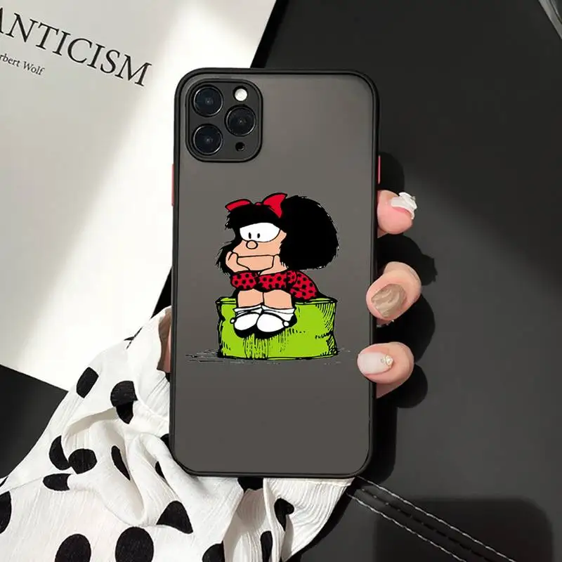 Argentina Quino Mafalda cute girl Phone Cases matte transparent For iphone 7 8 11 12 plus mini x xs xr pro max cover
Argentina Quino Mafalda cute girl Phone Cases matte transparent For iphone 7 8 11 12 plus mini x xs xr pro max cover