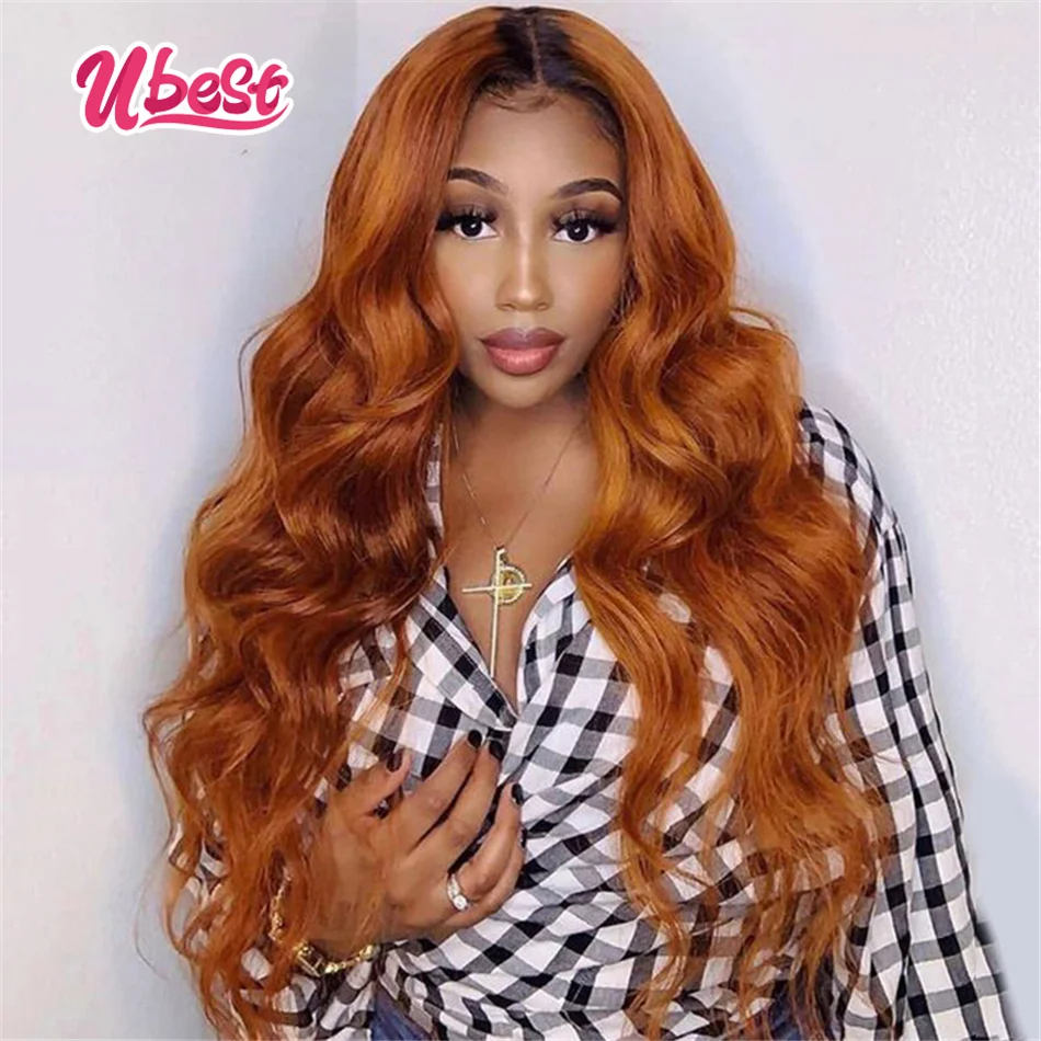 Ubest Ginger Lace Front Wig Brazilian Body Wave Lace Front Human Hair Wigs Transparent Lace Wigs for Black Women Pre Pkucked
Ubest Ginger Lace Front Wig Brazilian Body Wave Lace Front Human Hair Wigs Transparent Lace Wigs for Black Women Pre Pkucked
