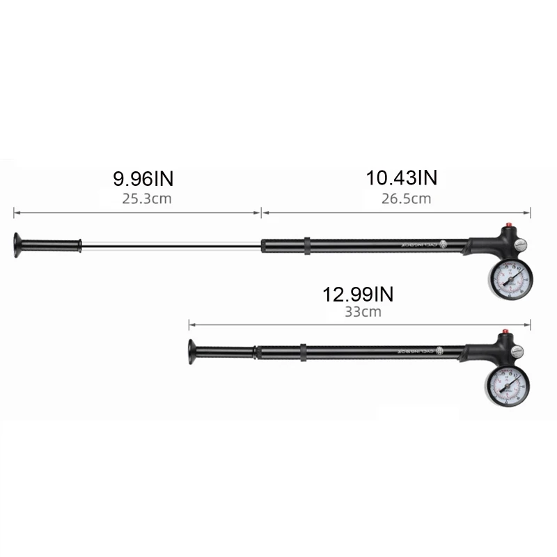 Bicycle Manual Light Front Fork Shock Absorber Rear Pump with Tire Pressure Gauge Mini Portable Retractable Bike Pump
Bicycle Manual Light Front Fork Shock Absorber Rear Pump with Tire Pressure Gauge Mini Portable Retractable Bike Pump