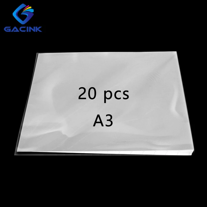 GACINK A3 20PCS Sublimation Heat Transfer Paper For T-shirts Mugs Polyester Wood Glass Marble High Transfer Rate(up to 96%)
GACINK A3 20PCS Sublimation Heat Transfer Paper For T-shirts Mugs Polyester Wood Glass Marble High Transfer Rate(up to 96%)