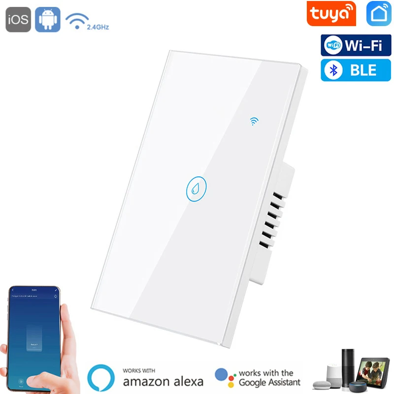 2000W WiFi Smart Water Heater Switch Smart Life Tuya 20A Remote Voice Control For Alexa Google Home AU US Bluetooth-compatible 
2000W WiFi Smart Water Heater Switch Smart Life Tuya 20A Remote Voice Control For Alexa Google Home AU US Bluetooth-compatible