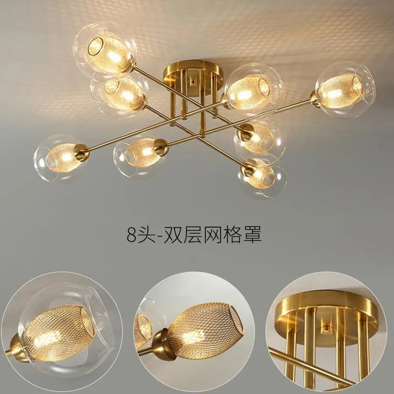 New Nordic LED Chandeliers Sputnik Glass Ceiling Hanging Lamp for Living Room Dining Parlor Bedroom Kitchen Gold Indoor Lighting
New Nordic LED Chandeliers Sputnik Glass Ceiling Hanging Lamp for Living Room Dining Parlor Bedroom Kitchen Gold Indoor Lighting