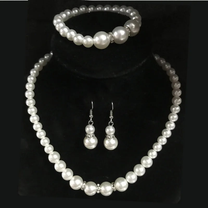 Fashion Elegant Women Pearl Necklace Bracelet Earring 3Pcs Jewelry Set Casual Party Engagement Wedding Jewelry
Fashion Elegant Women Pearl Necklace Bracelet Earring 3Pcs Jewelry Set Casual Party Engagement Wedding Jewelry