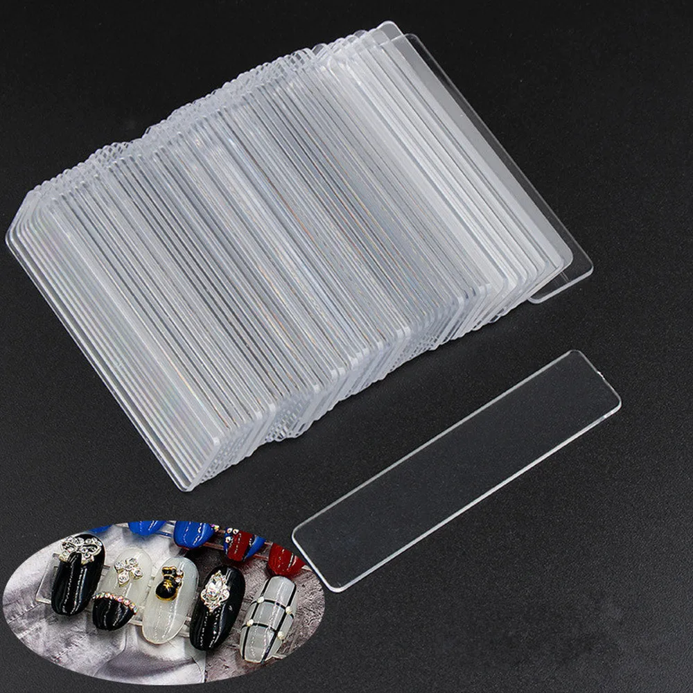 50PC/bag nail salon supplies tool display strip short fake nails transparent display sheet acrylic nail sheet work display stand
50PC/bag nail salon supplies tool display strip short fake nails transparent display sheet acrylic nail sheet work display stand