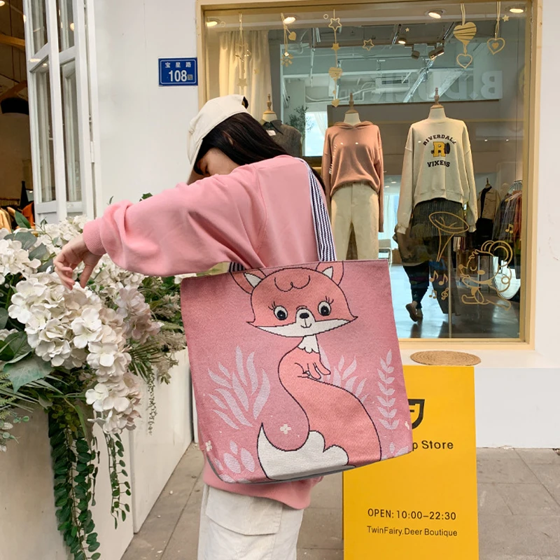 Новые парусиновые сумки-шопперы для женщин Стильная футболка с изображением