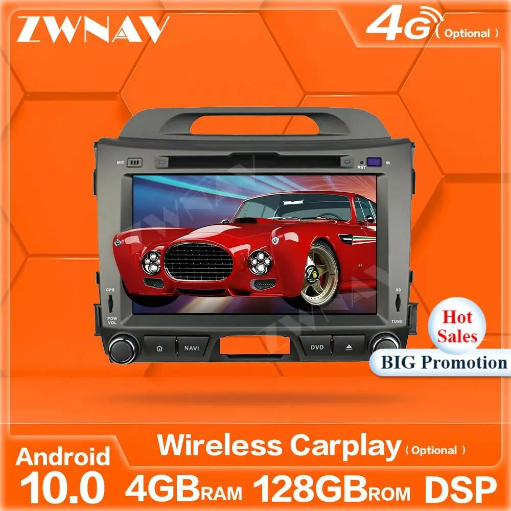 128GB Wireless Carplay Android 10 Screen Multimedia Player For Kia Sportage 2010 2011 2012 GPS Auto Audio Radio Stereo Head Unit
128GB Wireless Carplay Android 10 Screen Multimedia Player For Kia Sportage 2010 2011 2012 GPS Auto Audio Radio Stereo Head Unit
