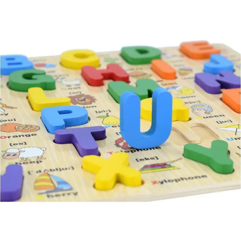 Free shipping Kids Wooden Cartoon English Letter Puzzle toy, Baby Language Learning toy Froebel/montessori teaching AIDS toys
Free shipping Kids Wooden Cartoon English Letter Puzzle toy, Baby Language Learning toy Froebel/montessori teaching AIDS toys
