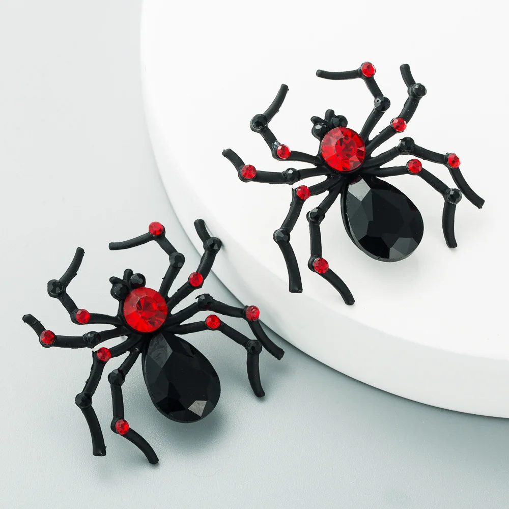 2020 new Spider Stud Earrings Rhinestone for women Personality Earrings Halloween Exaggerated Jewelry Findings Funny Gift
2020 new Spider Stud Earrings Rhinestone for women Personality Earrings Halloween Exaggerated Jewelry Findings Funny Gift